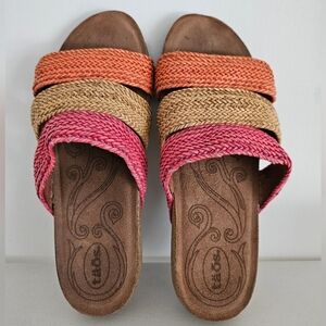 Taos Multicolor Woven Strap Sandals